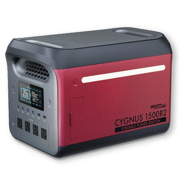 ポータブル電源 CYGNUS1500R2 1500W 大容量 384,000mAh リン酸鉄リチウム MUSTTOOLS