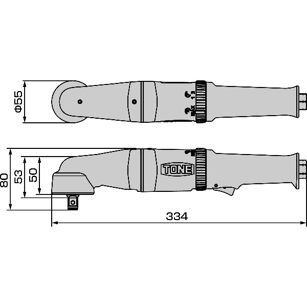 エアーインパクトレンチ AIA4140(アングルタイプ) TONE(トネ)