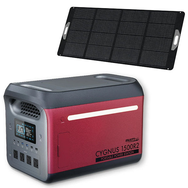 ポータブル電源 CYGNUS1500R2 1500W 大容量 384,000mAh リン酸鉄リチウム MUSTTOOLS