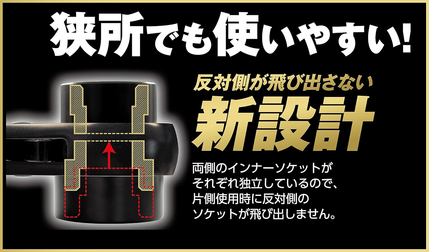 MUSTTOOL  RW-4SSBC 4サイズラチェットレンチ 強力シノ付き