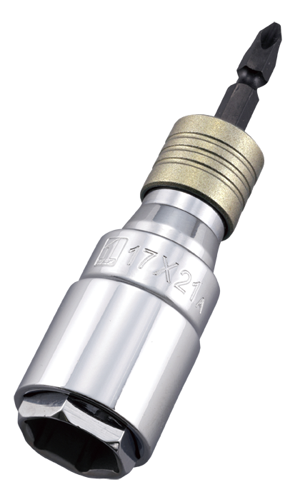 MUSTTOOL  インパクトドライバー用　軸交換式ダブルソケット　アウトスライド