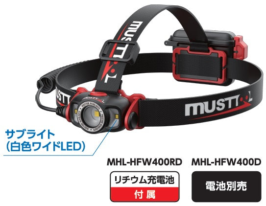 ハイブリッド ヘッドライト フラットビーム 高演色 MUSTTOOL（マストツール）